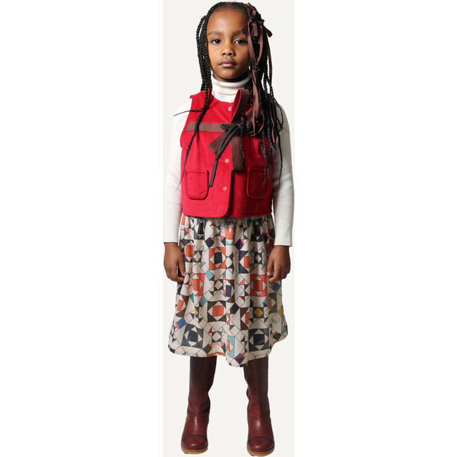 Luna Smocked Skirt, Rainbow - Skirts - 7