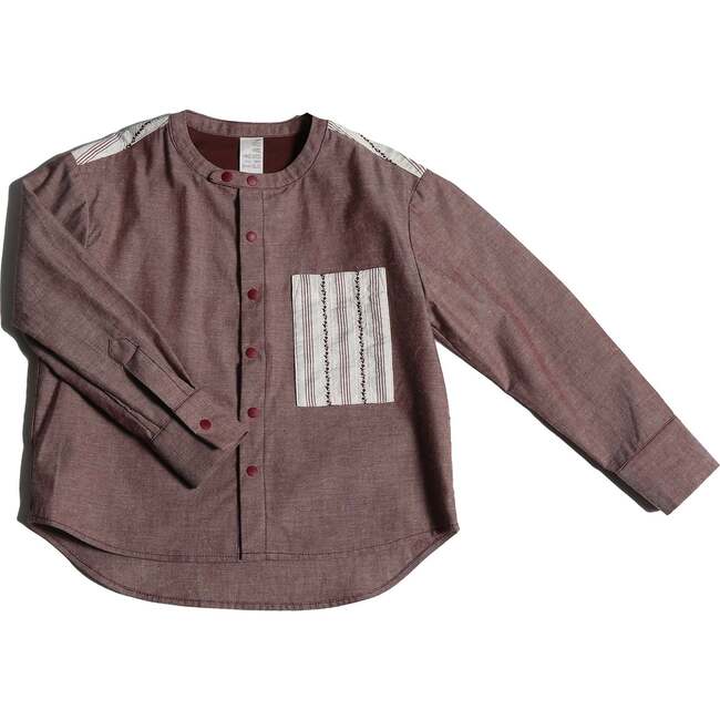 Finn Classic Snap Shirt, Raisin