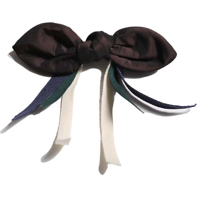 Estrella XL Bow Brooch, Raisin
