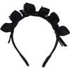 Estrella Bow Embellished Crown, Sapphire - Headbands - 1 - thumbnail