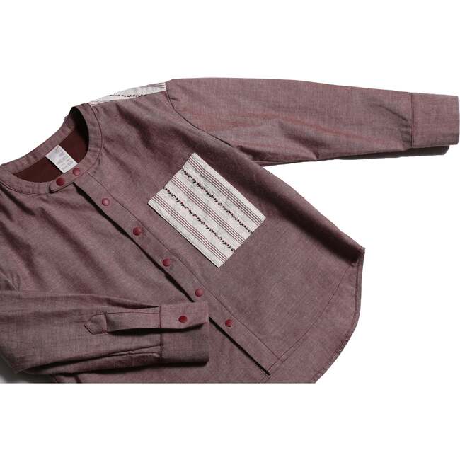 Finn Classic Snap Shirt, Raisin - Shirts - 3