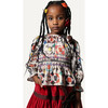 Luna Smocked Blouse, Rainbow - Shirts - 4