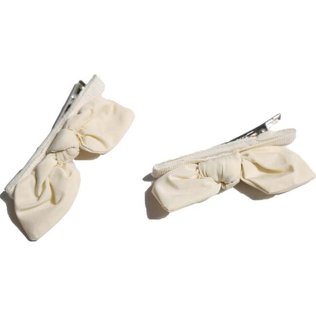 Estrella Bow Embellished Clips (Set of 2), Opal