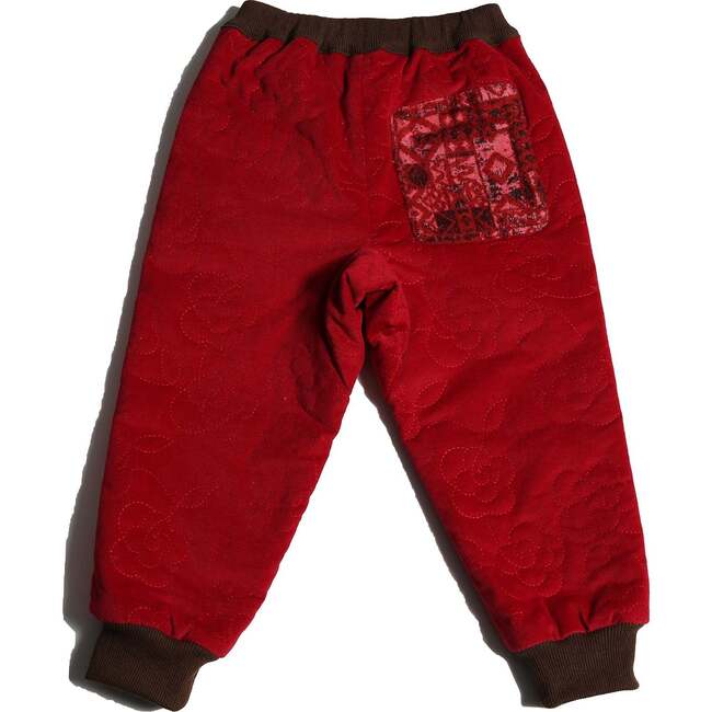 Bloom Padded Track Pants, Ruby - Pants - 2