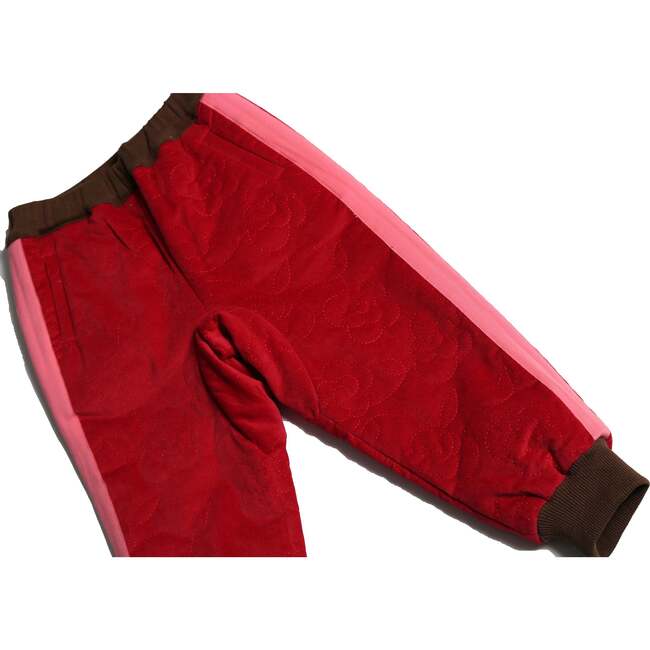 Bloom Padded Track Pants, Ruby - Pants - 3