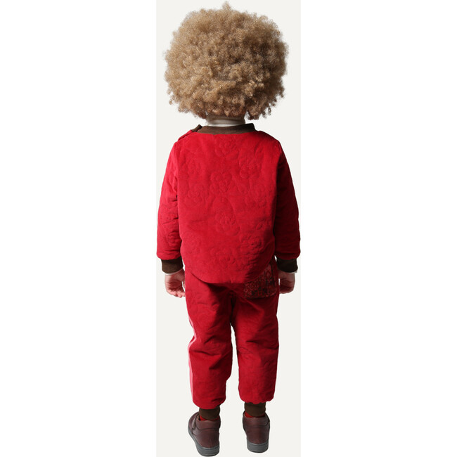Bloom Padded Track Pants, Ruby - Pants - 7