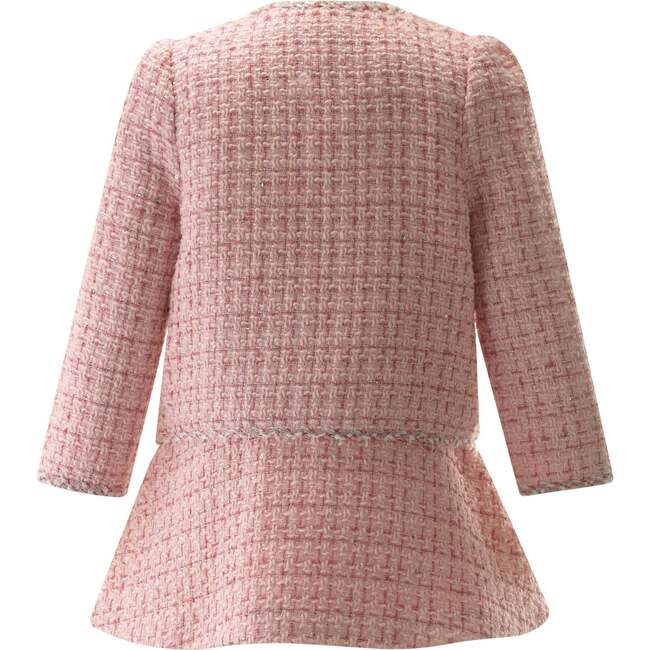Tweed Jacket and Skirt Set, Pink