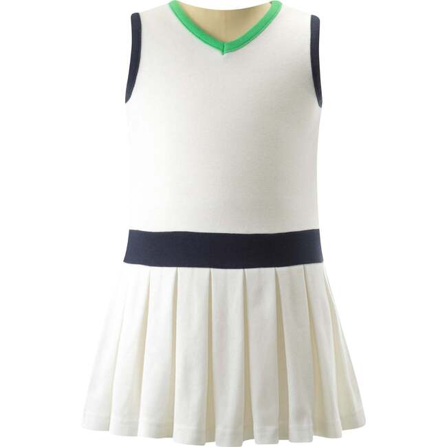 Tennis Pleated Dress & Shorts, Ivory - Dresses - 1
