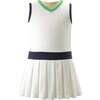 Tennis Pleated Dress & Shorts, Ivory - Dresses - 1 - thumbnail