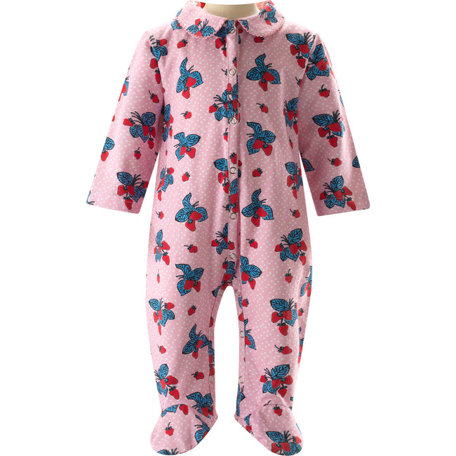 Strawberry Onesie, Pink - Onesies - 1
