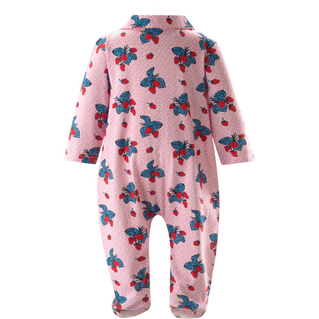 Strawberry Onesie, Pink - Onesies - 2