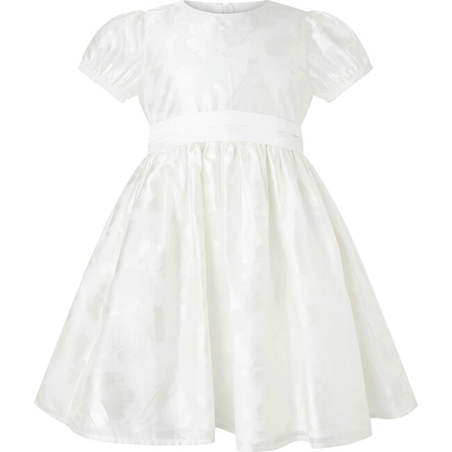 Sash Detail Party Dress, White