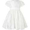 Sash Detail Party Dress, White - Dresses - 1 - thumbnail