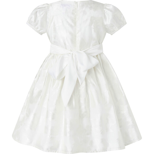 Sash Detail Party Dress, White - Dresses - 2