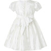 Sash Detail Party Dress, White - Dresses - 2