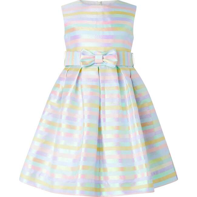 Pastel Stripe Party Dress, Multi