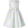 Pastel Stripe Party Dress, Multi - Dresses - 1 - thumbnail