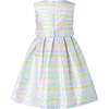 Pastel Stripe Party Dress, Multi - Dresses - 2