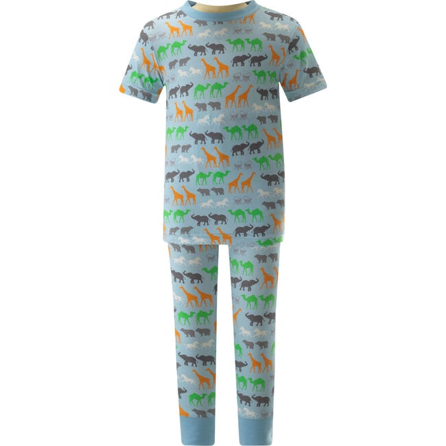 Noah's Ark Animal Pyjamas, Blue