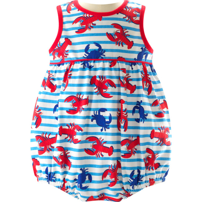 Lobster Jersey Bubble, Blue - Rompers - 1