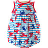 Lobster Jersey Bubble, Blue - Rompers - 1 - thumbnail