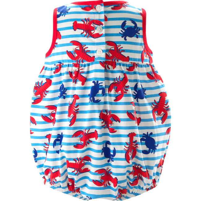 Lobster Jersey Bubble, Blue - Rompers - 2
