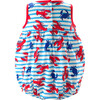 Lobster Jersey Bubble, Blue - Rompers - 2 - thumbnail