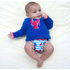 Lobster Jersey Bubble, Blue - Rompers - 3 - thumbnail