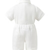 Linen Shirt and Short Set, Ivory - Mixed Apparel Set - 2 - thumbnail