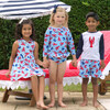 Lobster Rash Guard Set, Blue - Two Pieces - 2