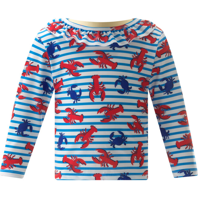 Lobster Rash Guard Set, Blue - Two Pieces - 3
