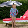 Lobster Rash Guard Set, Blue - Two Pieces - 5