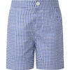 Gingham Shorts, Navy - Shorts - 1 - thumbnail