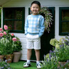 Gingham Sweater, Blue - Sweaters - 3