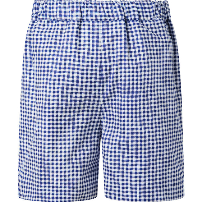 Gingham Shorts, Navy - Shorts - 2