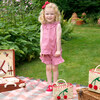 Gingham Frill Top & Short Set, Red - Mixed Apparel Set - 3 - thumbnail