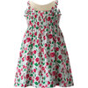 Rose Print Ruched Sundress, Multicolors - Dresses - 1 - thumbnail
