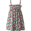 Rose Print Ruched Sundress, Multicolors - Dresses - 2