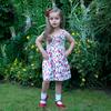 Rose Print Ruched Sundress, Multicolors - Dresses - 3