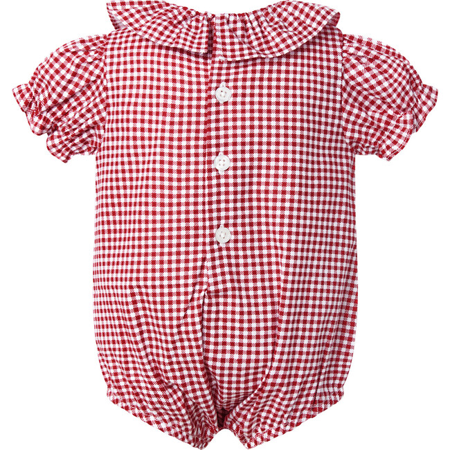 Gingham Bubble, Red - One Pieces - 2