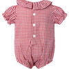 Gingham Bubble, Red - One Pieces - 2 - thumbnail