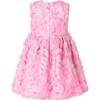 Flutter Rose Party Dress, Pink - Dresses - 2