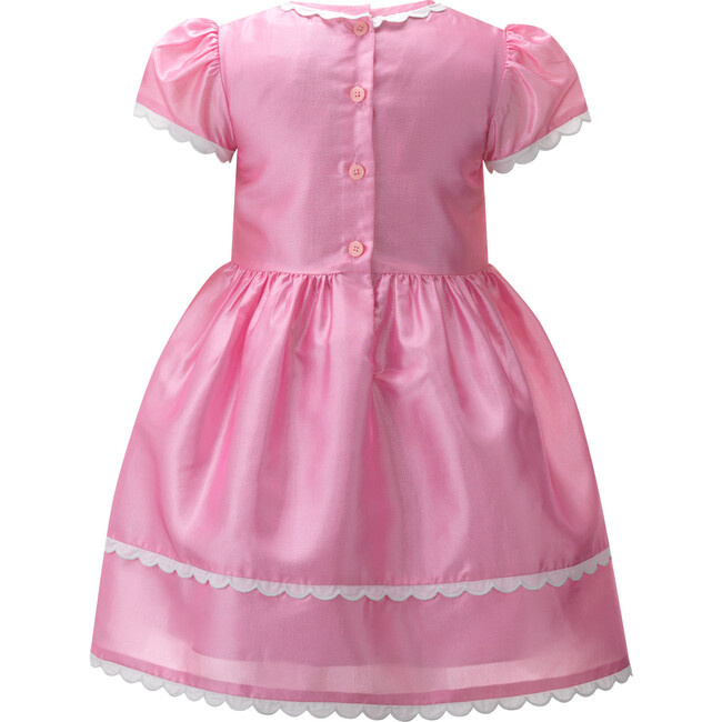 Eloise Taffeta Scalloped Dress, Pink - Dresses - 2
