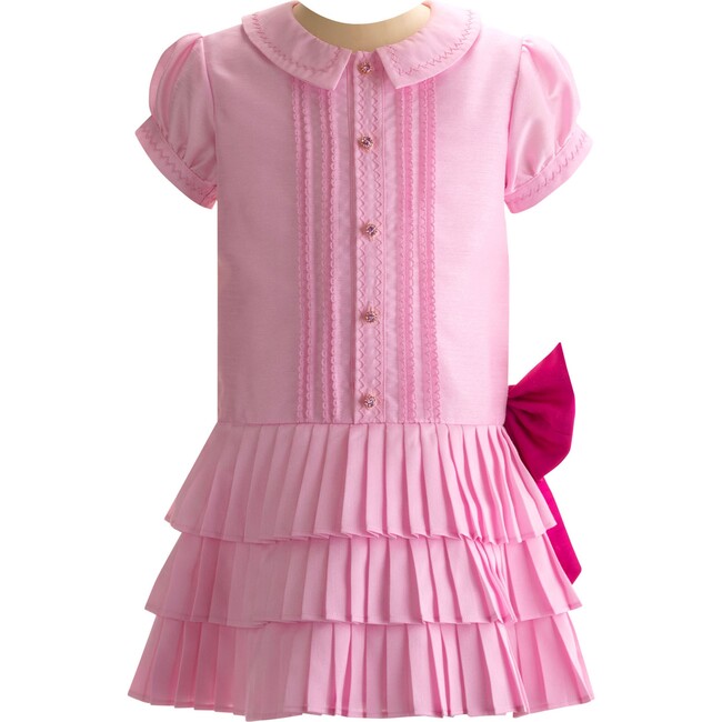 Eloise Dropped-Waist Couture Dress, Pink