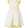 Daisy Lace Party Dress, Yellow - Dresses - 1 - thumbnail