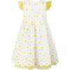 Daisy Lace Party Dress, Yellow - Dresses - 2