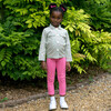 Ditsy Floral Shacket, Green - Jackets - 3
