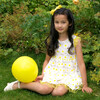 Daisy Lace Party Dress, Yellow - Dresses - 3
