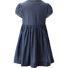 Chambray Button-Front Dress, Navy - Dresses - 2