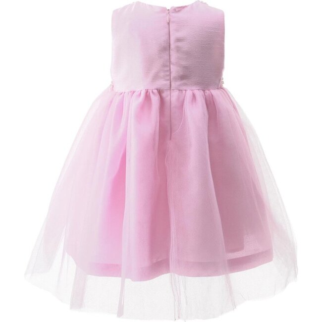 Baby Daisy Tulle Party Dress, Pink - Dresses - 3